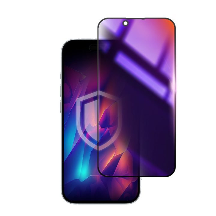 Apsauginis privatumo stiklas 3mk Rainbow Privacy, skirtas Apple iPhone 16e