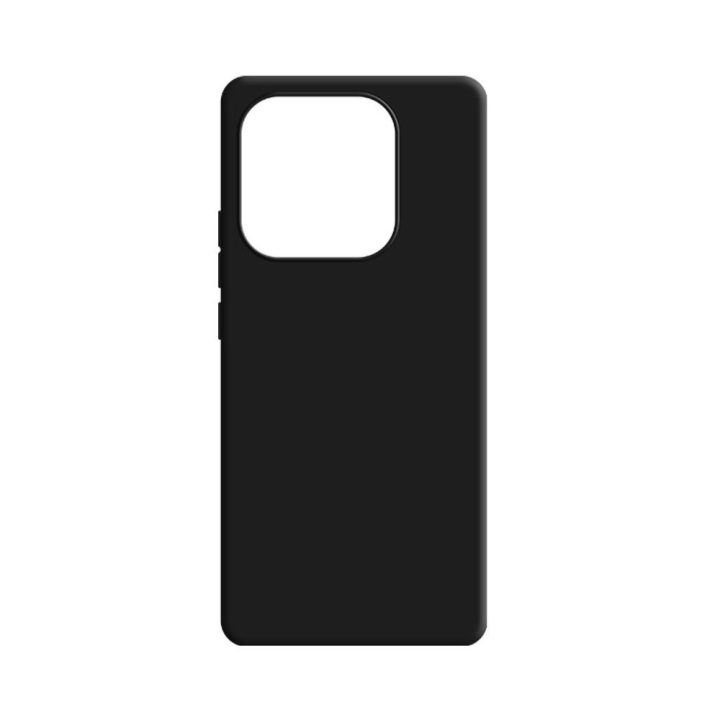 Juodas silikoninis dėklas Xiaomi Redmi Note 14 5G