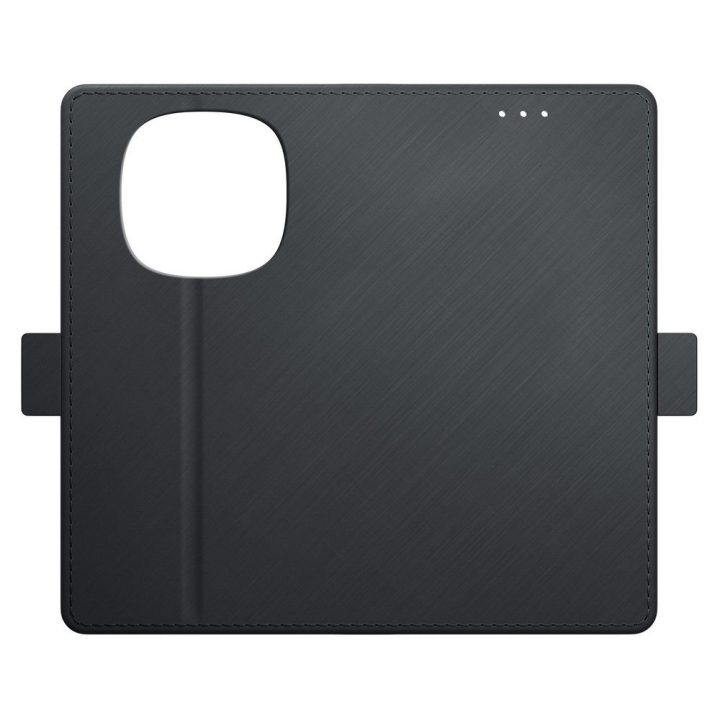 3mk Wallet Case dėklas Xiaomi Redmi Note 14 Pro 4G telefonui, juodas