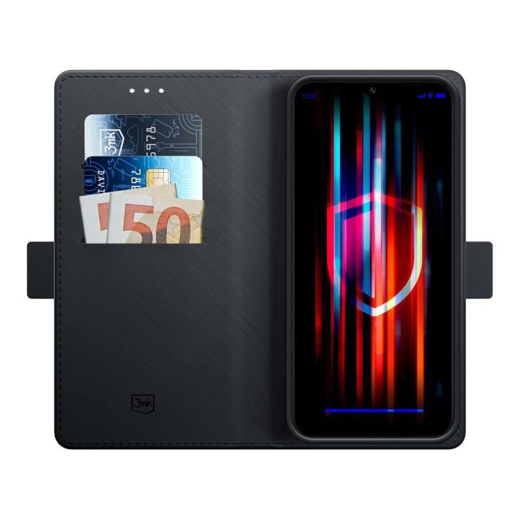 Dėklas Samsung Galaxy S25 Edge 3mk Wallet Case, juodas