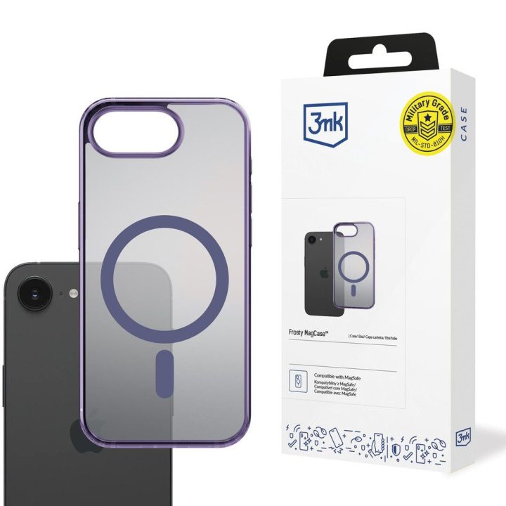 Violetinis dėklas Apple iPhone 16E 3mk Frosty MagCase
