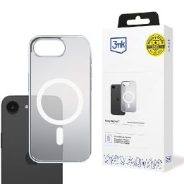 Dėklas 3mk Frosty MagCase Apple iPhone 16E telefonui, baltas