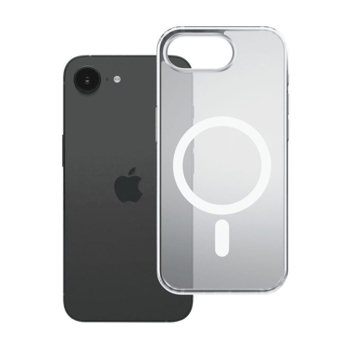 Dėklas 3mk Frosty MagCase Apple iPhone 16E telefonui, baltas