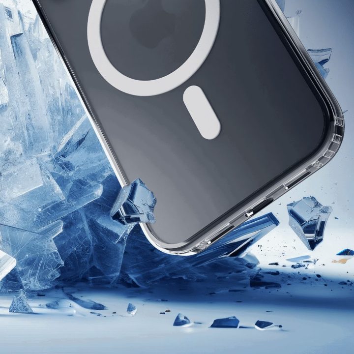 Dėklas 3mk Frosty MagCase Apple iPhone 16E telefonui, baltas