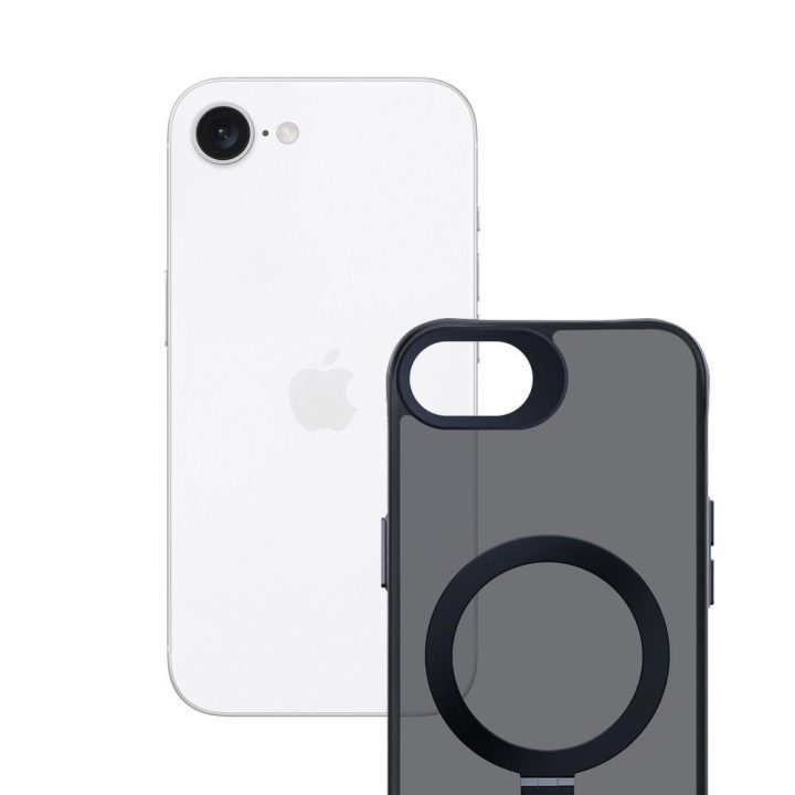 Dėklas 3mk Smoke Case Mag&Stand Apple iPhone 16E telefonui, juodas