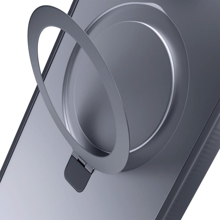 Dėklas 3mk Smoke Case Mag&Stand Apple iPhone 16E telefonui, juodas