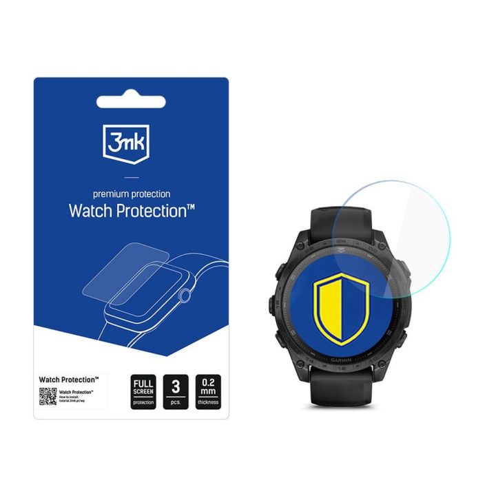 3mk Watch Protection FlexibleGlass ekrano apsauga Garmin Tactix 8 47 mm laikrodžiui
