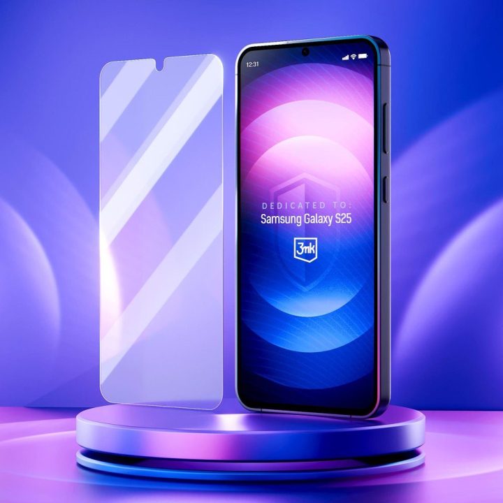 Apsauginis stiklas 3mk FlexibleGlass Samsung Galaxy S25 telefonui