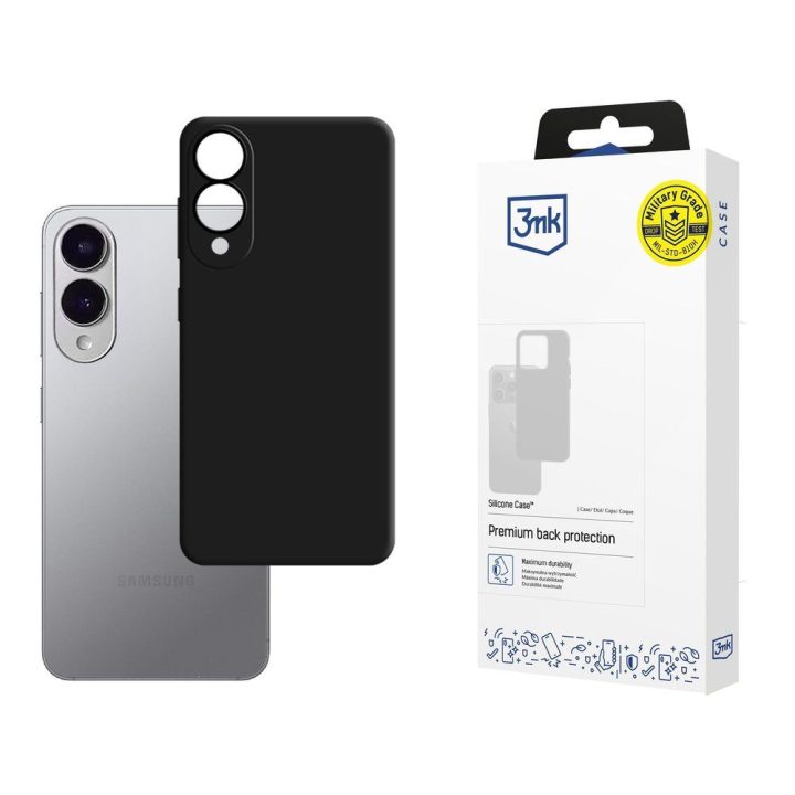Silikoninis dėklas Samsung Galaxy S25 Edge – juodas