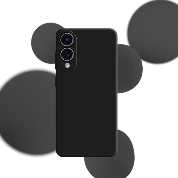 Silikoninis dėklas Samsung Galaxy S25 Edge – juodas
