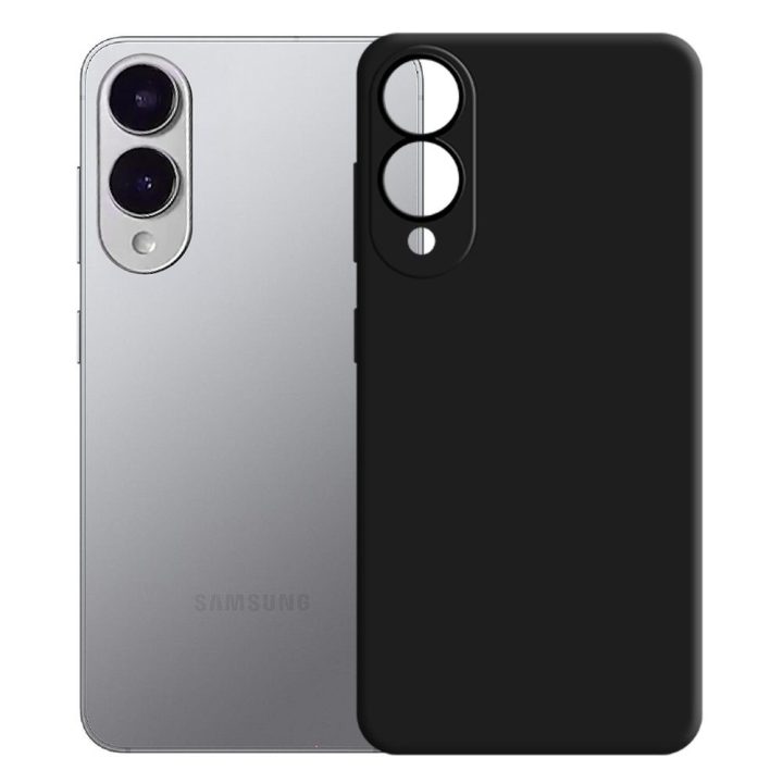 Silikoninis dėklas Samsung Galaxy S25 Edge – juodas