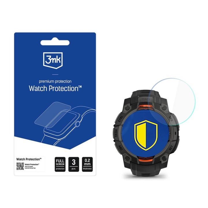 Apsauginis stiklas 3mk Watch Protection Garmin Instinct 3 Tactical Edition 45 mm (Solar)