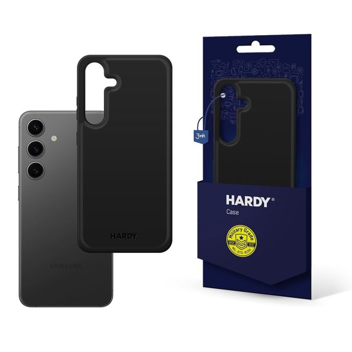 Dėklas Samsung Galaxy S24+ telefonui HARDY Silicone MagCase, juodas