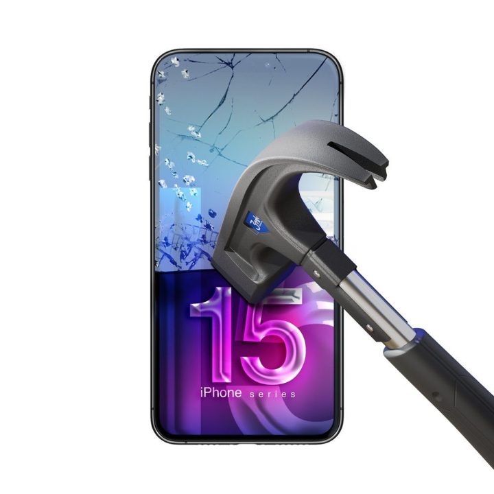 Hibridinis apsauginis stiklas 3mk FlexibleGlass v2.0 Apple iPhone 15 Pro