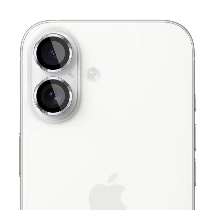 Sidabro spalvos apsauginis stiklas 3mk Lens Protection Pro iPhone 17 kamerai