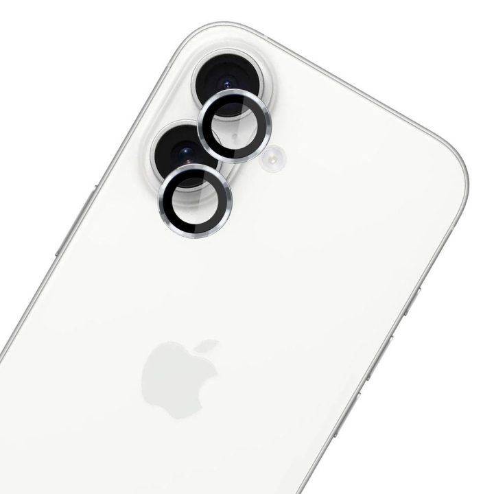 Sidabro spalvos apsauginis stiklas 3mk Lens Protection Pro iPhone 17 kamerai