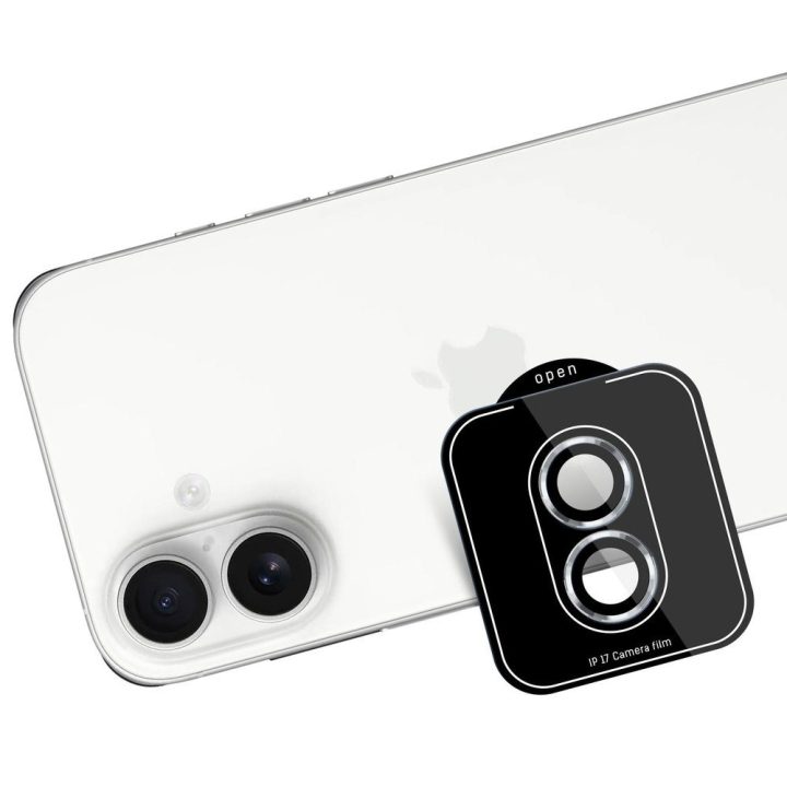 Sidabro spalvos apsauginis stiklas 3mk Lens Protection Pro iPhone 17 kamerai