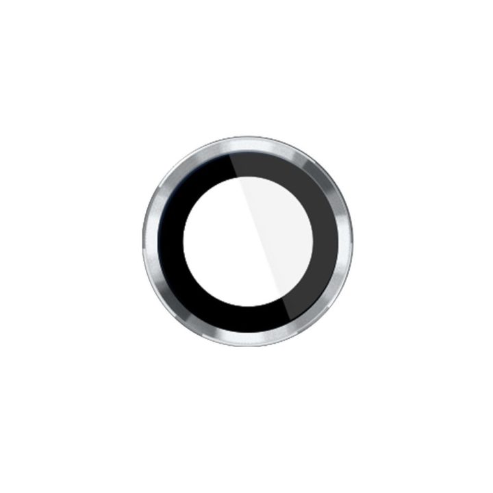 Sidabro spalvos apsauginis stiklas 3mk Lens Protection Pro iPhone 17 kamerai