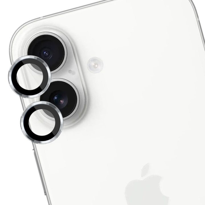 Sidabro spalvos apsauginis stiklas 3mk Lens Protection Pro iPhone 17 kamerai