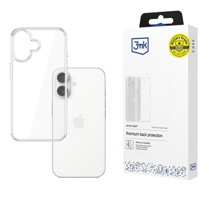 Skaidrus dėklas Apple iPhone 17 telefonui 3mk Armor Case