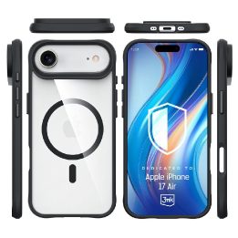 3mk Satin Armor MagCase dėklas iPhone 17 Air telefonui, baltas