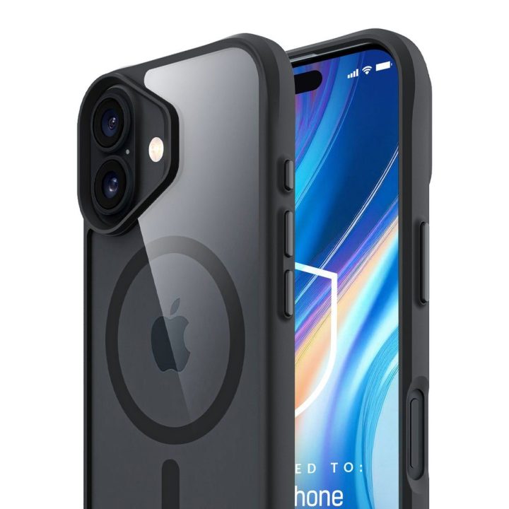 Juodas dėklas iPhone 17 3mk Satin Armor MagCase