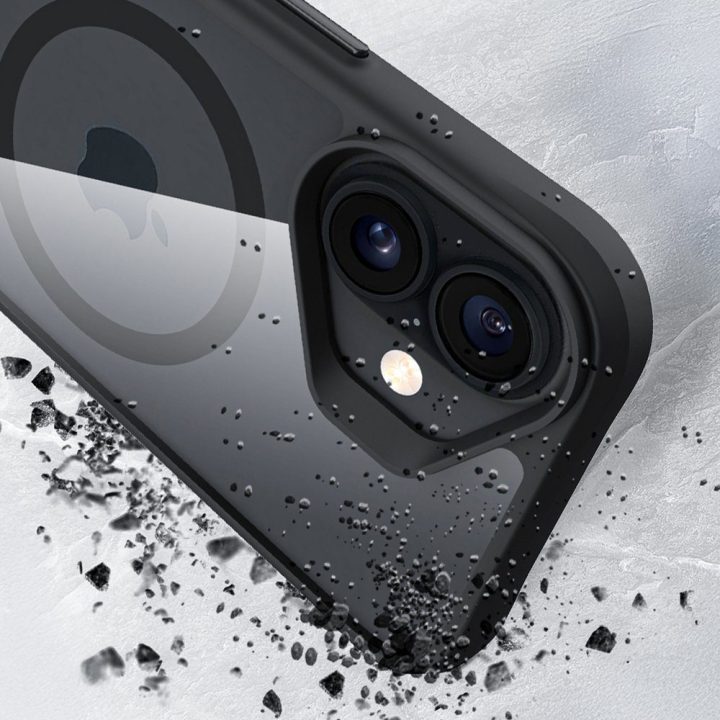 Juodas dėklas iPhone 17 3mk Satin Armor MagCase