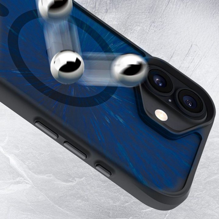 Juodas dėklas iPhone 17 3mk Satin Armor MagCase