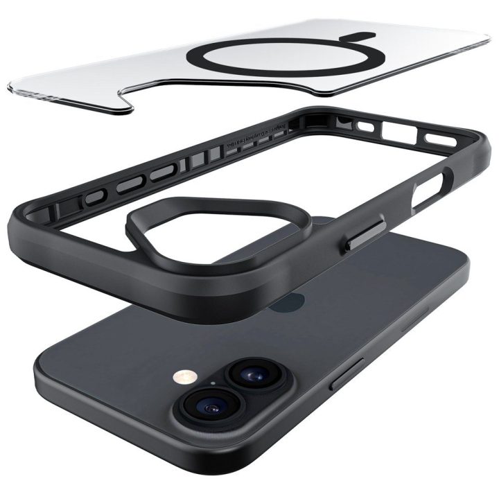 Juodas dėklas iPhone 17 3mk Satin Armor MagCase