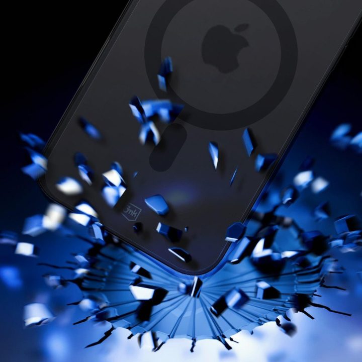 Juodas pusiau permatomas dėklas iPhone 17 Air