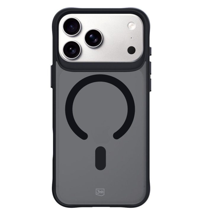 „Smoke MagCase“ dėklas iPhone 17 Pro, juodas pusiau permatomas