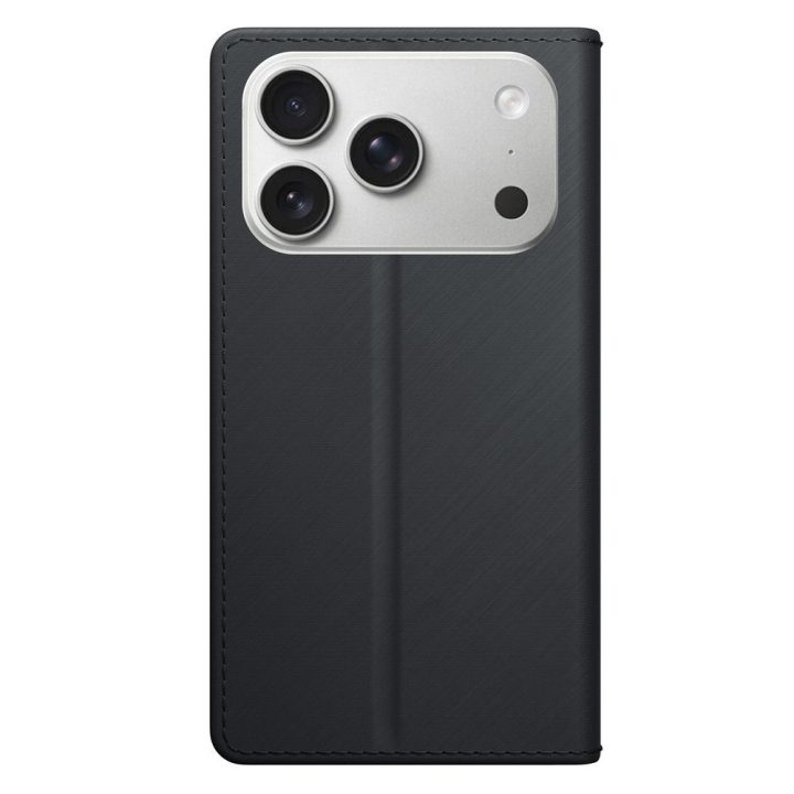 Dėklas su pinigine 3mk Wallet Case iPhone 17 Pro Max telefonui, juodas