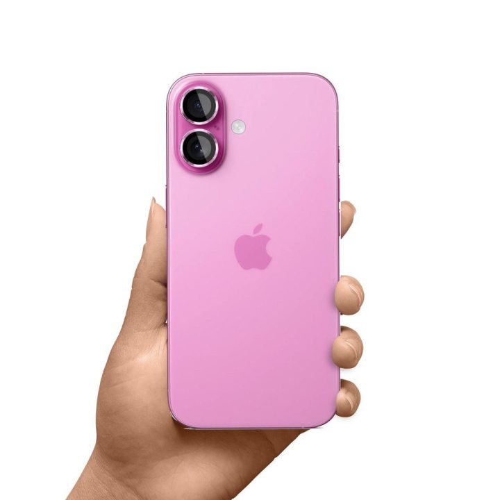 Apsauginis grūdintas stiklas iPhone 17 kamerai, violetinis