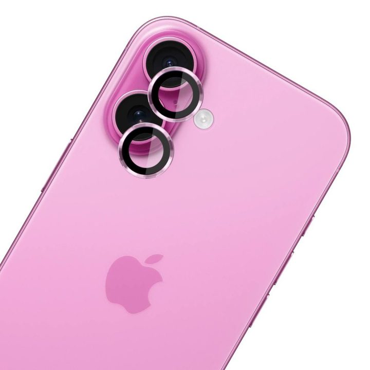 Apsauginis grūdintas stiklas iPhone 17 kamerai, violetinis
