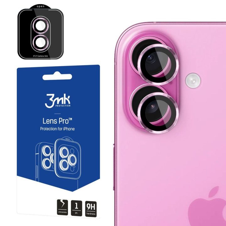 Apsauginis grūdintas stiklas iPhone 17 kamerai, violetinis