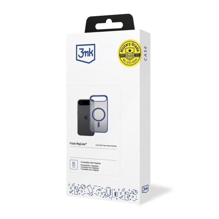 Telefono dėklas 3mk Frosty MagCase iPhone Air telefonui, mėlynas