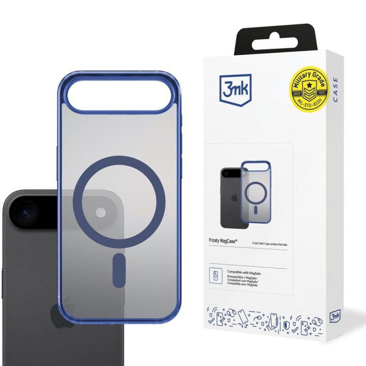 Telefono dėklas 3mk Frosty MagCase iPhone Air telefonui, mėlynas