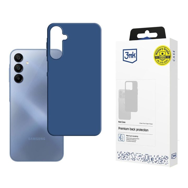 Dėklas Samsung Galaxy A15 5G, matinis mėlynas