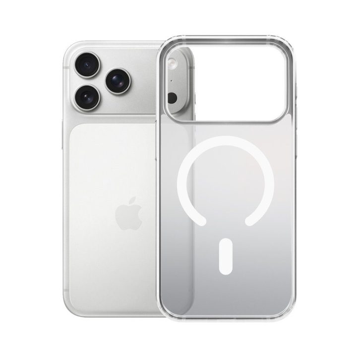 Baltas dėklas 3mk Frosty MagCase iPhone 17 Pro telefonui