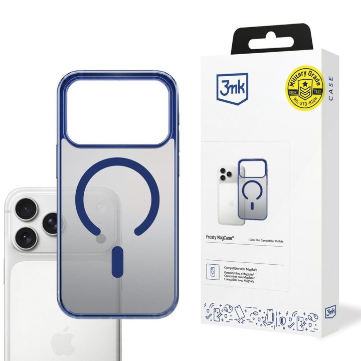 3mk Frosty MagCase dėklas iPhone 17 Pro – mėlynas