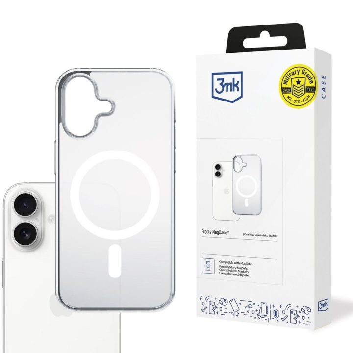 Balta 3mk Frosty MagCase dėklas iPhone 17