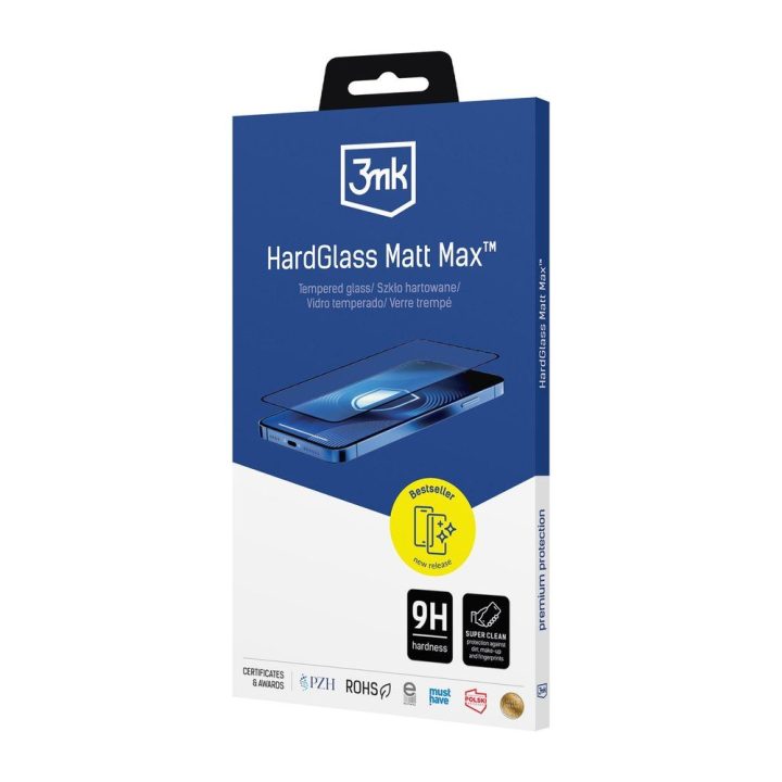 3mk HardGlass Matt Max apsauginis stiklas iPhone 17 Pro Max