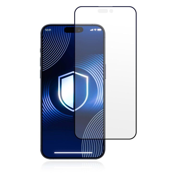 Matinis apsauginis stiklas 3mk HardGlass Matt Max Apple iPhone 17 Pro
