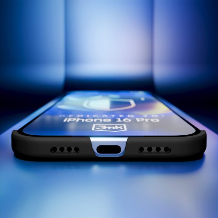 Juodas dėklas iPhone 16 Pro 3mk Just20g Matt Case