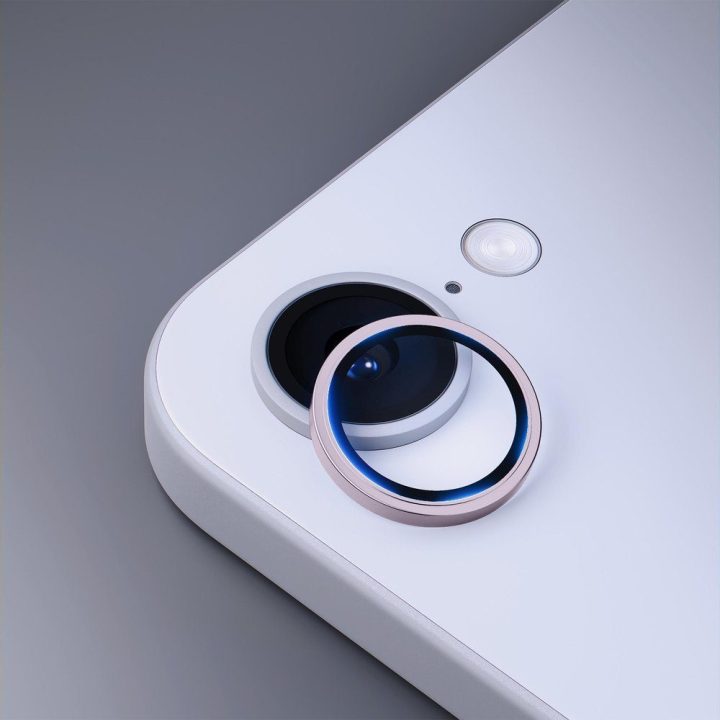 Violetinis apsauginis stiklas iPhone 16e kamerai 3mk Lens Protection Pro