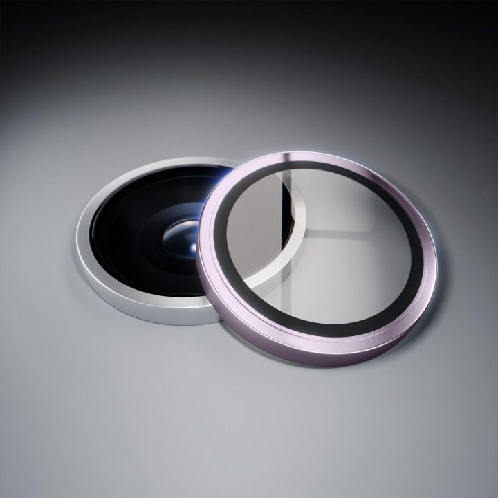 Violetinis apsauginis stiklas iPhone 16e kamerai 3mk Lens Protection Pro