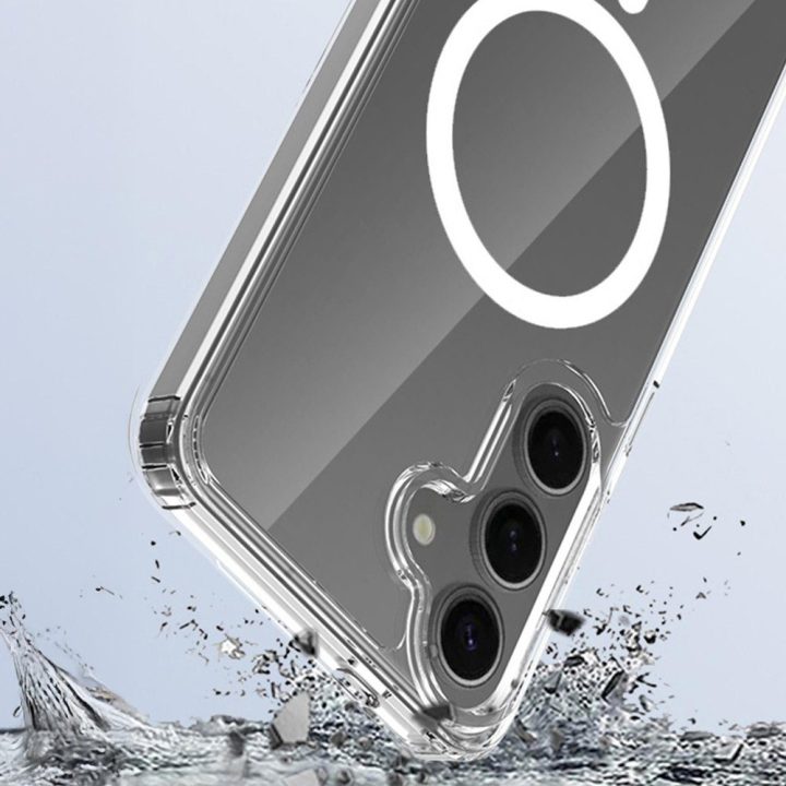 Skaidrus dėklas Samsung Galaxy S24 FE 3mk Armor MagCase