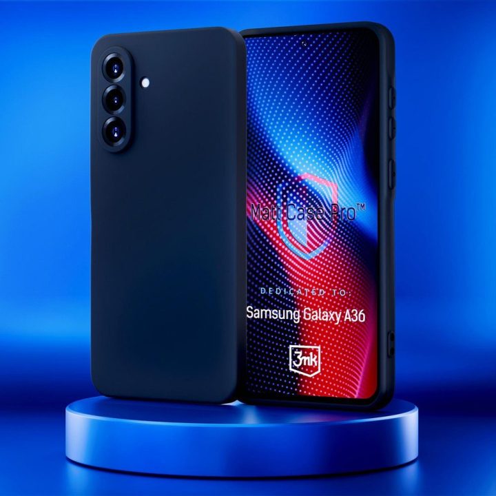 Dėklas telefonui 3mk Matt Case Pro Samsung Galaxy A36, juodas