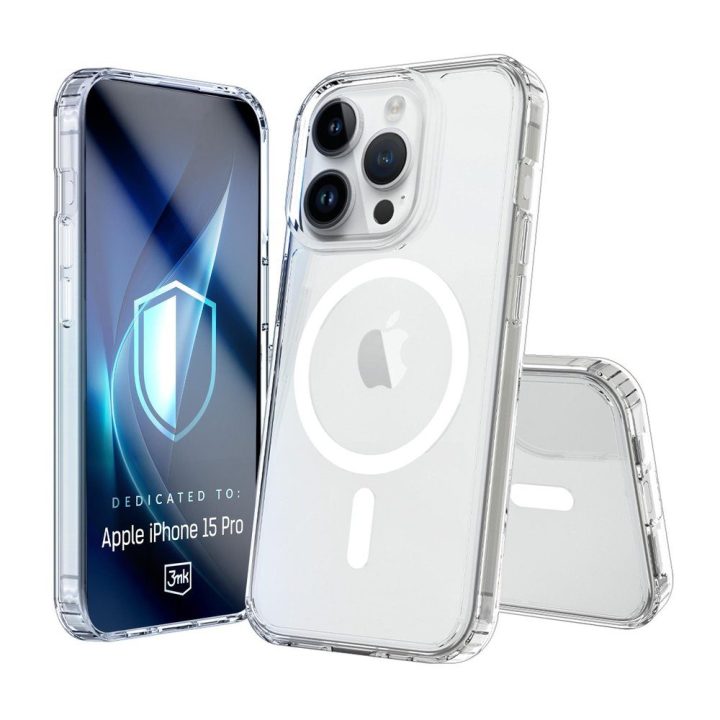 Permatomas dėklas 3mk Armor MagCase iPhone 15 Pro