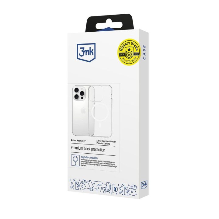 Permatomas dėklas 3mk Armor MagCase iPhone 15 Pro